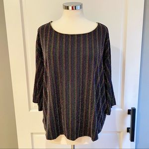 Apt 9 Rainbow Shimmer Plus Top Size XXL